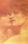 Поцелуй, 1887. Мел, бумага