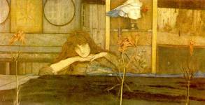 <Я закрыла за собой дверь>, 1891. Масло, холст.