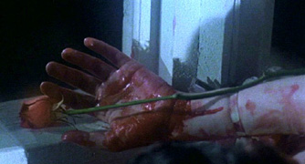 Rose in the bloody hands is SO romantic...