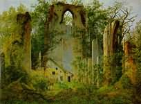 Элденские развалины, 1825, масло на холсту (Eldena Ruin)